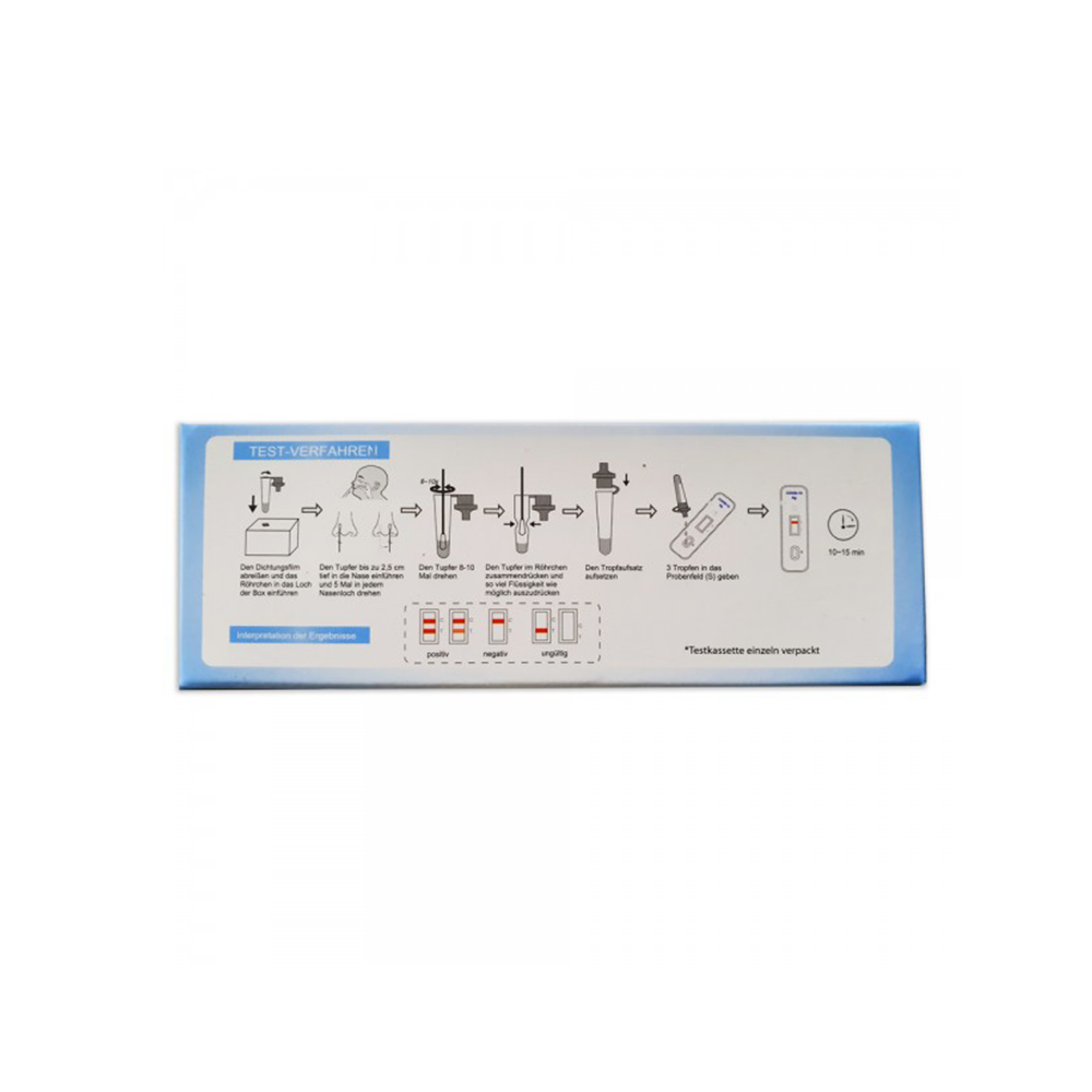 Covid 19 Nasaltest / SAFECARE / Antigentest / VE 1/5 Stk.